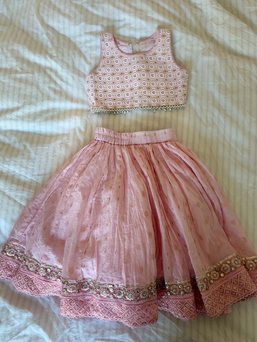 Toddler lengha in pink